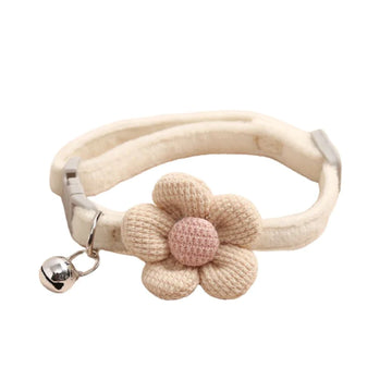 Cute Flower Adjustable Buckle Pet Collar